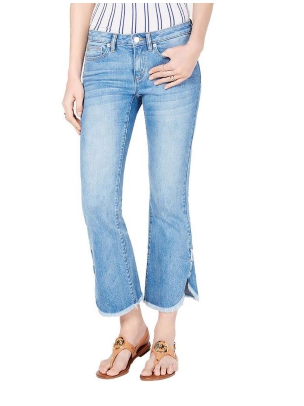 MICHAEL KORS Izzy Crop Flare Jeans